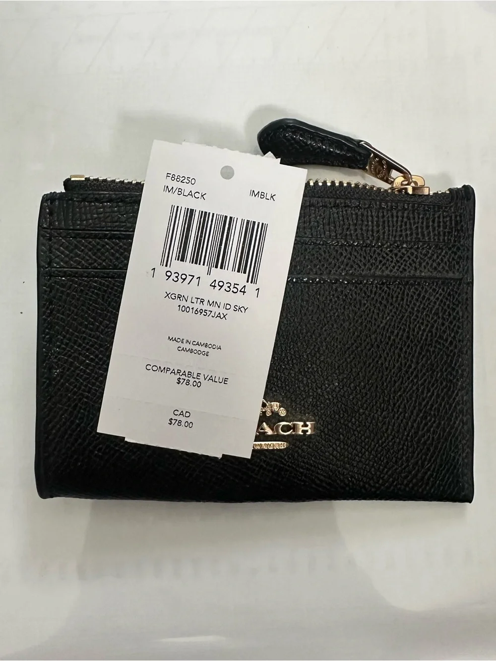 Coach Zip Card Wallet - Picture 3 of 3